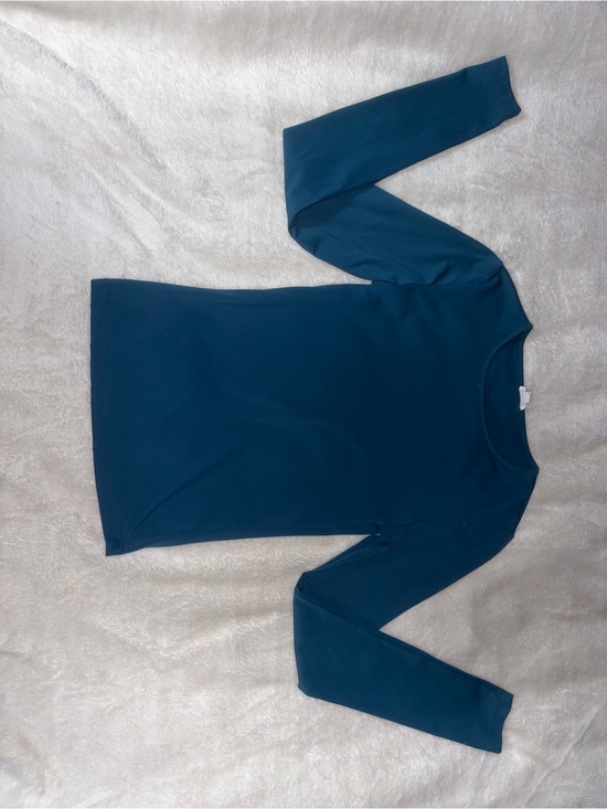 Garage Tops - Garage Teal Long Sleeve Crew Neck Top
